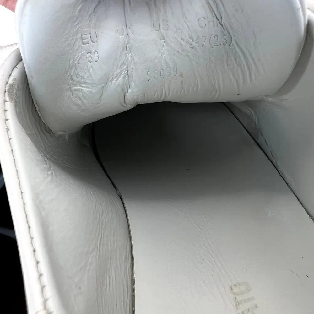 Axel Arigato Clean 90 White Leather Sneakers 39 Lace Up Low Top